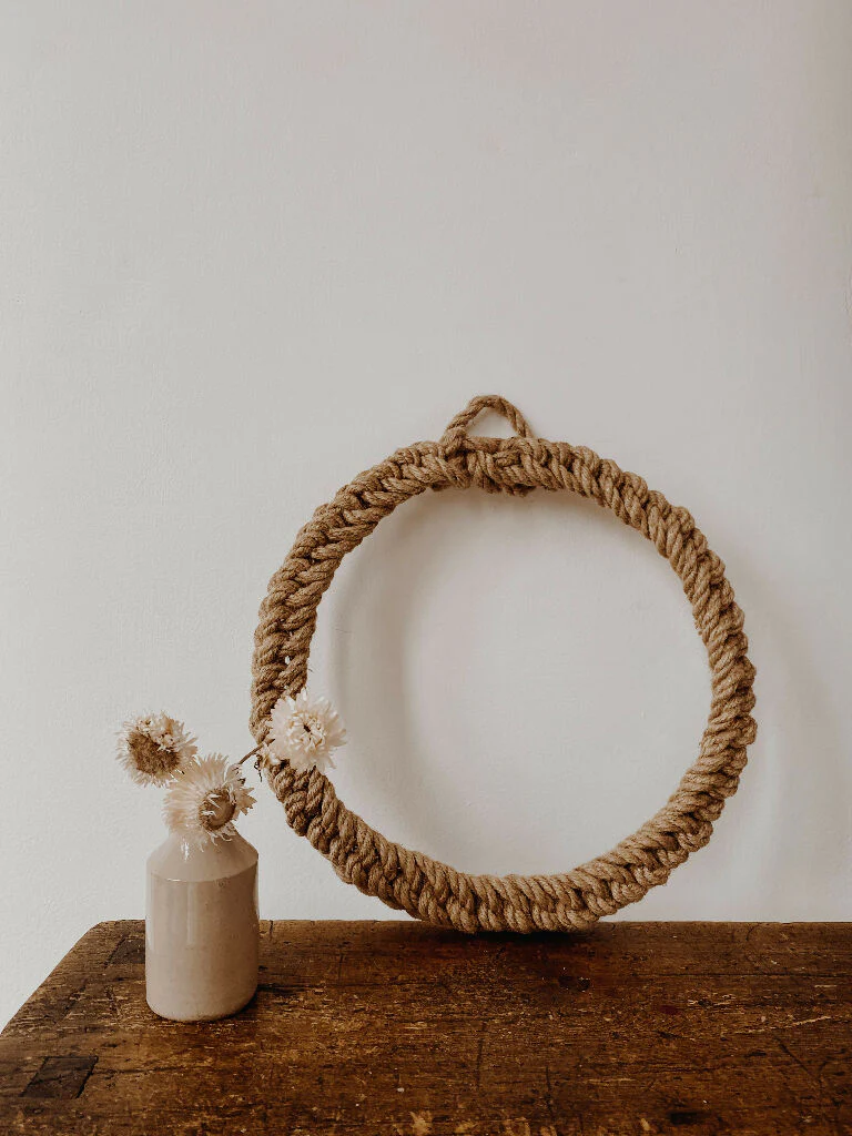 30cm Jute Rope Spring Wreath - Image 3
