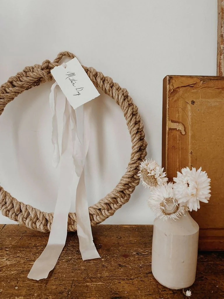 30cm Jute Rope Spring Wreath - Image 5