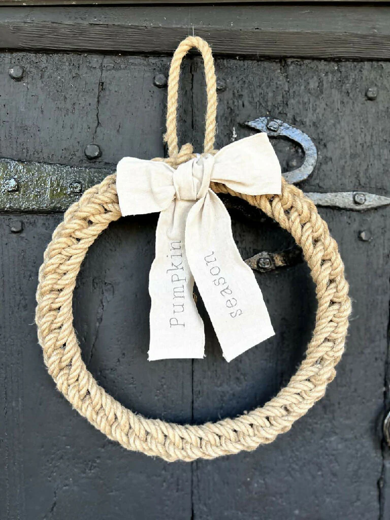 30cm Jute Rope Spring Wreath - Image 8