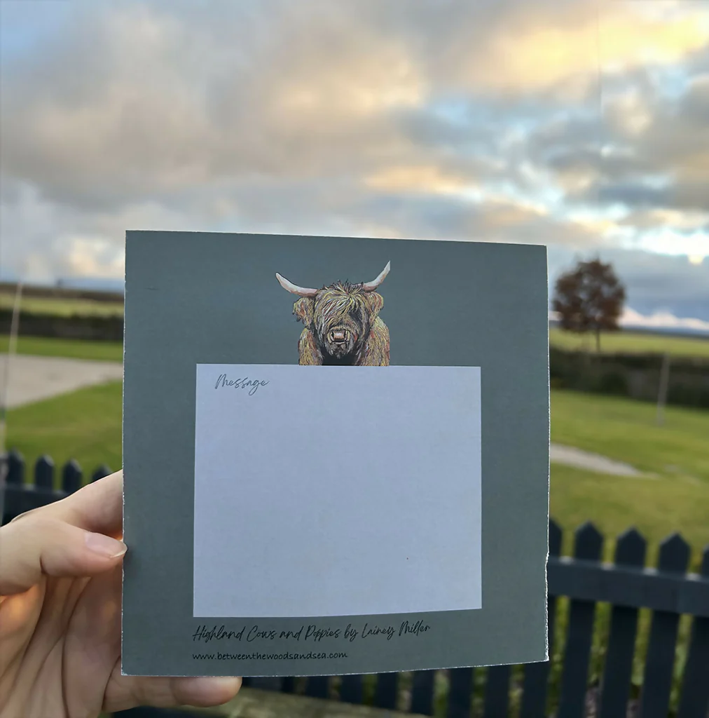 3D Highland Cow Card - Image 2