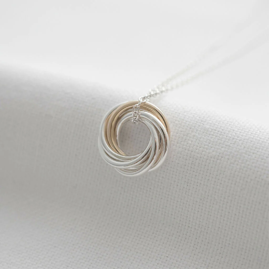 60th Gold and Silver Necklace - Image 6