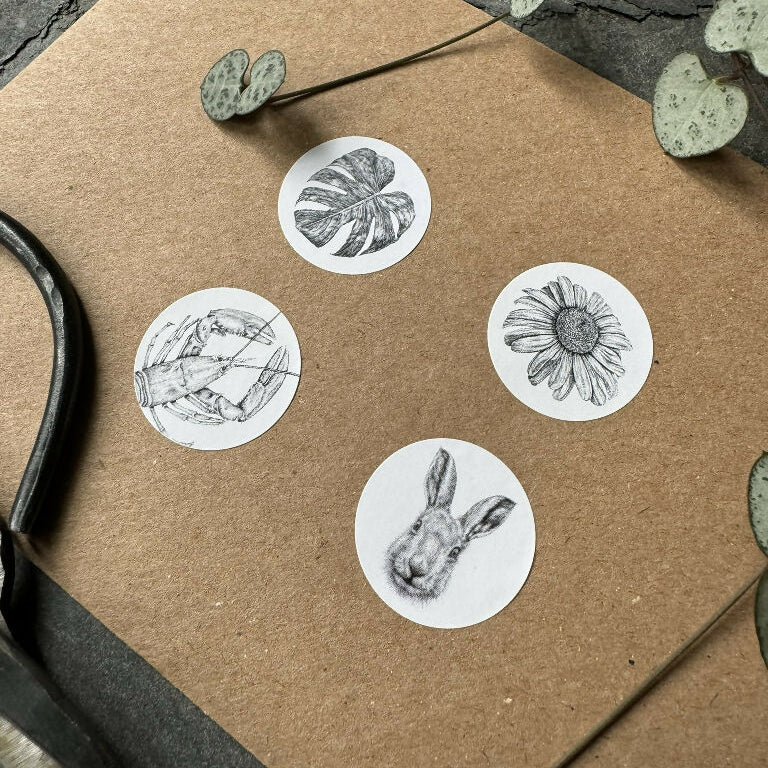 70 Mini Daisy Stickers (35 per sheet) - Image 4