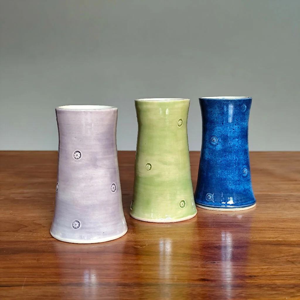 9th Pottery Anniversary Handmade Vase With Ceramic Tag - Image 6