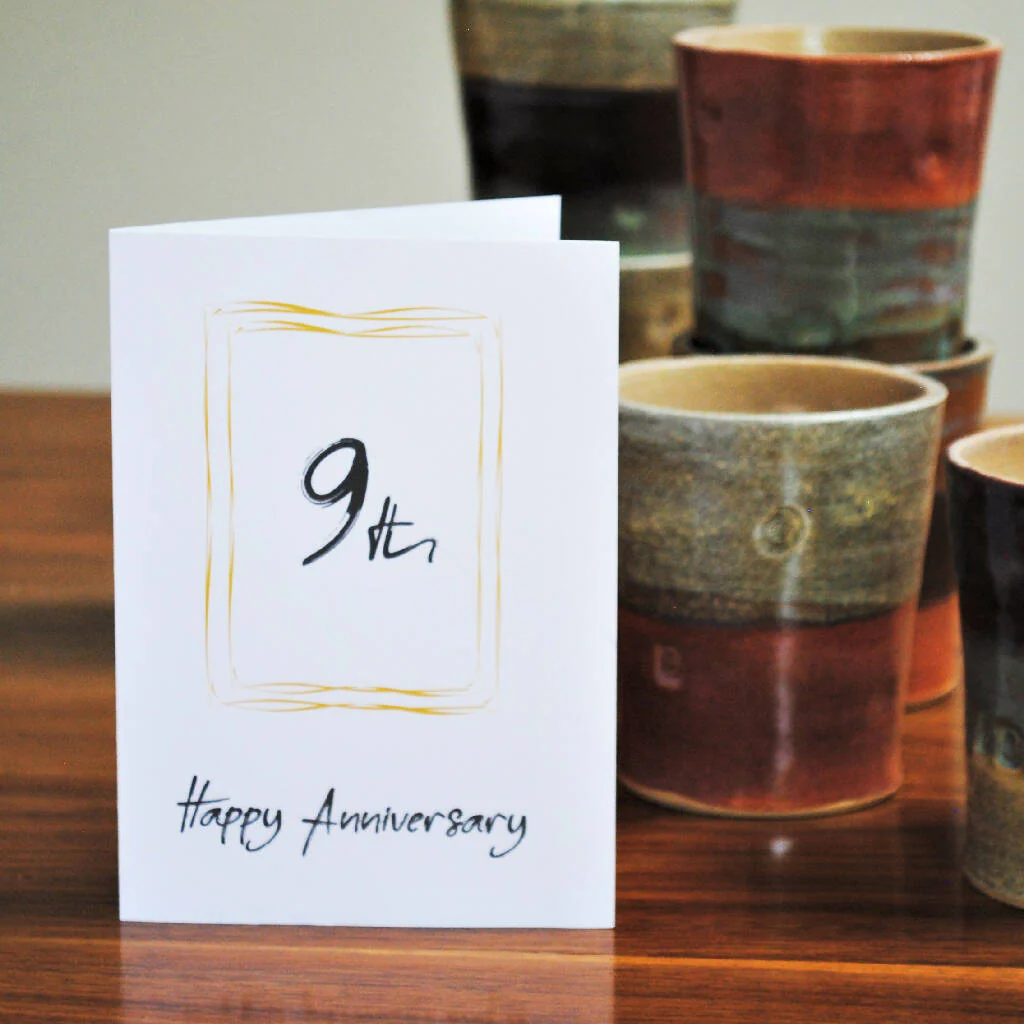 9th Pottery Wedding Anniversary Mug Tumbler - Image 6