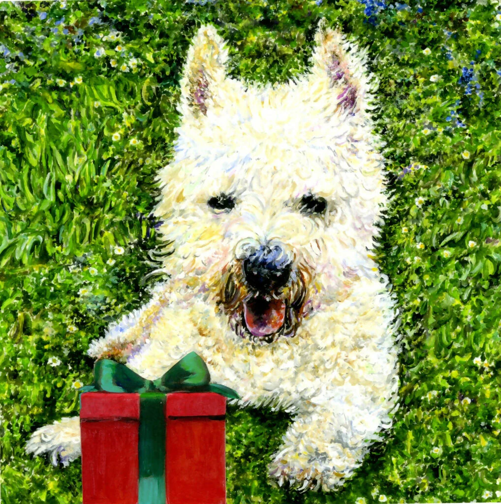 A Christmas Present - Painting