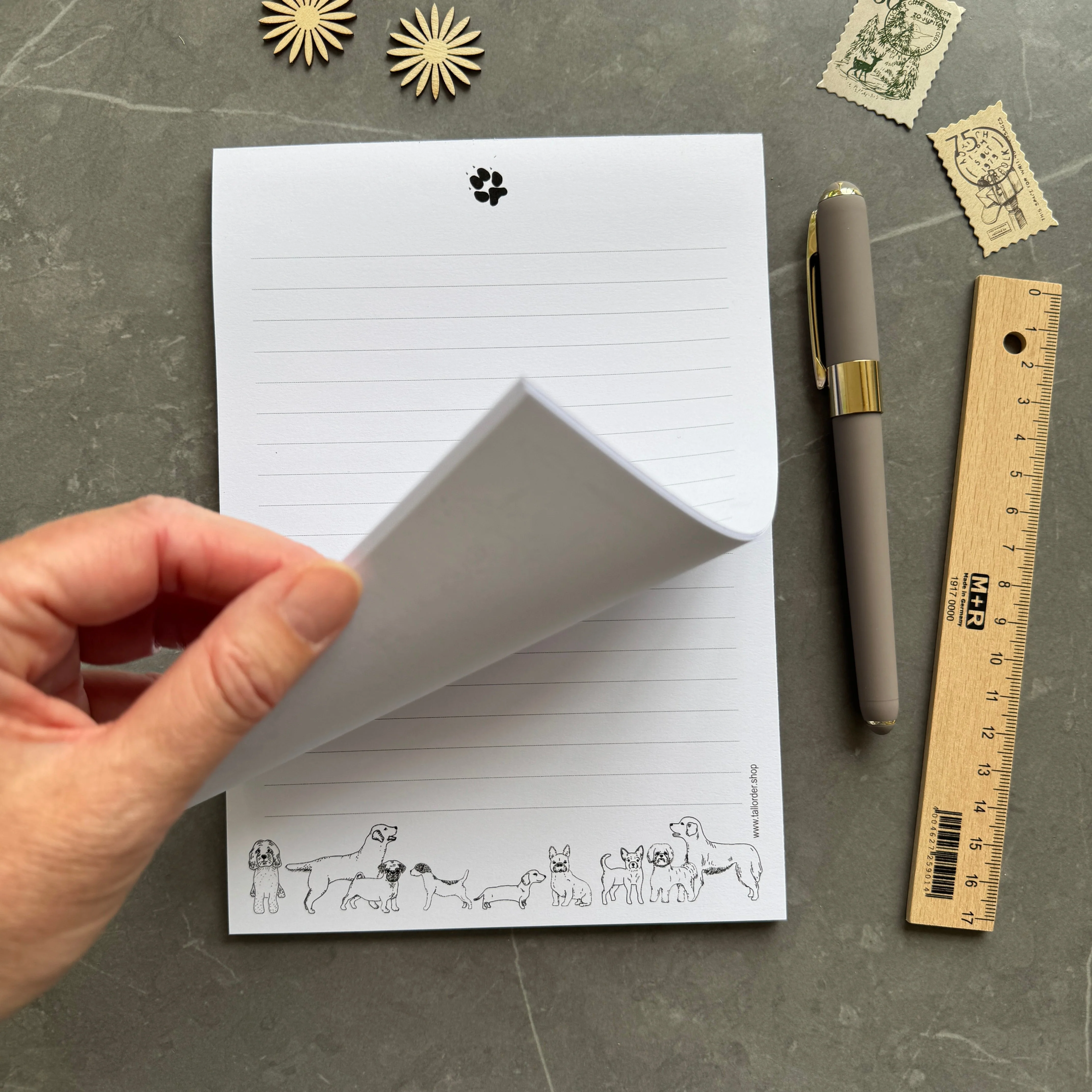 A5 Dog Themed Lined Notepad - Image 3