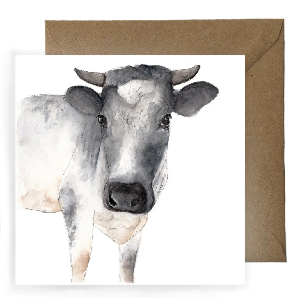 Albion Cow Greeting Card - Image 2
