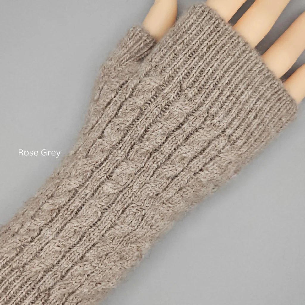 Alpaca Wrist Warmers - No Dye's, Multiple colours - Image 5