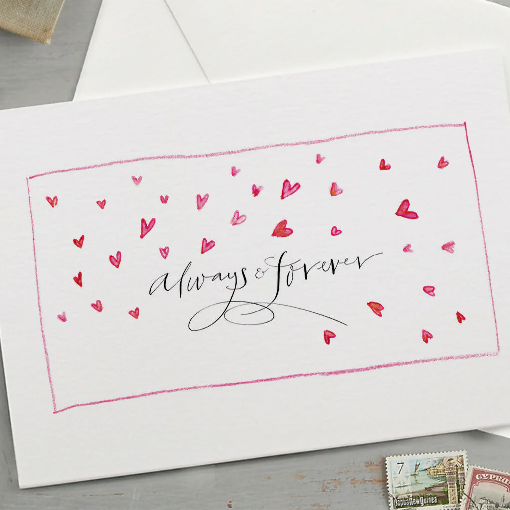 'Always & Forever' Romantic Card - Image 2