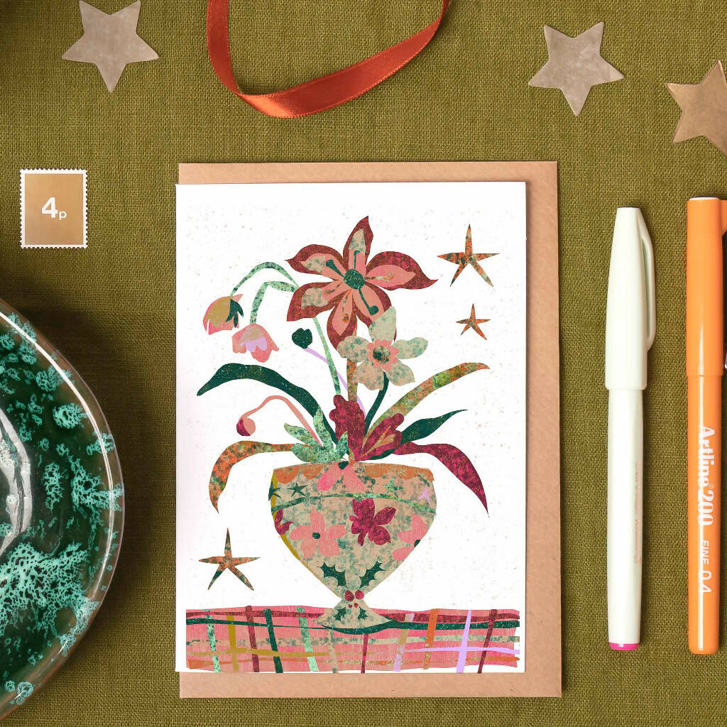 Amaryllis Christmas Card