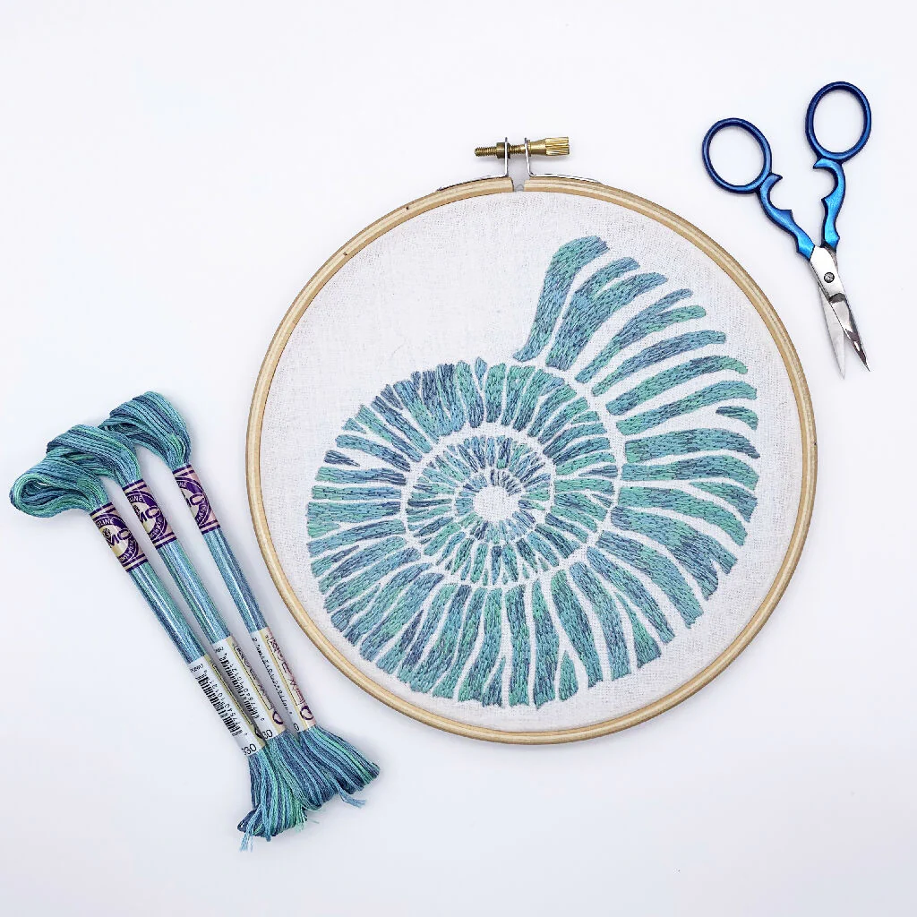 Ammonite Shell Embroidery Kit
