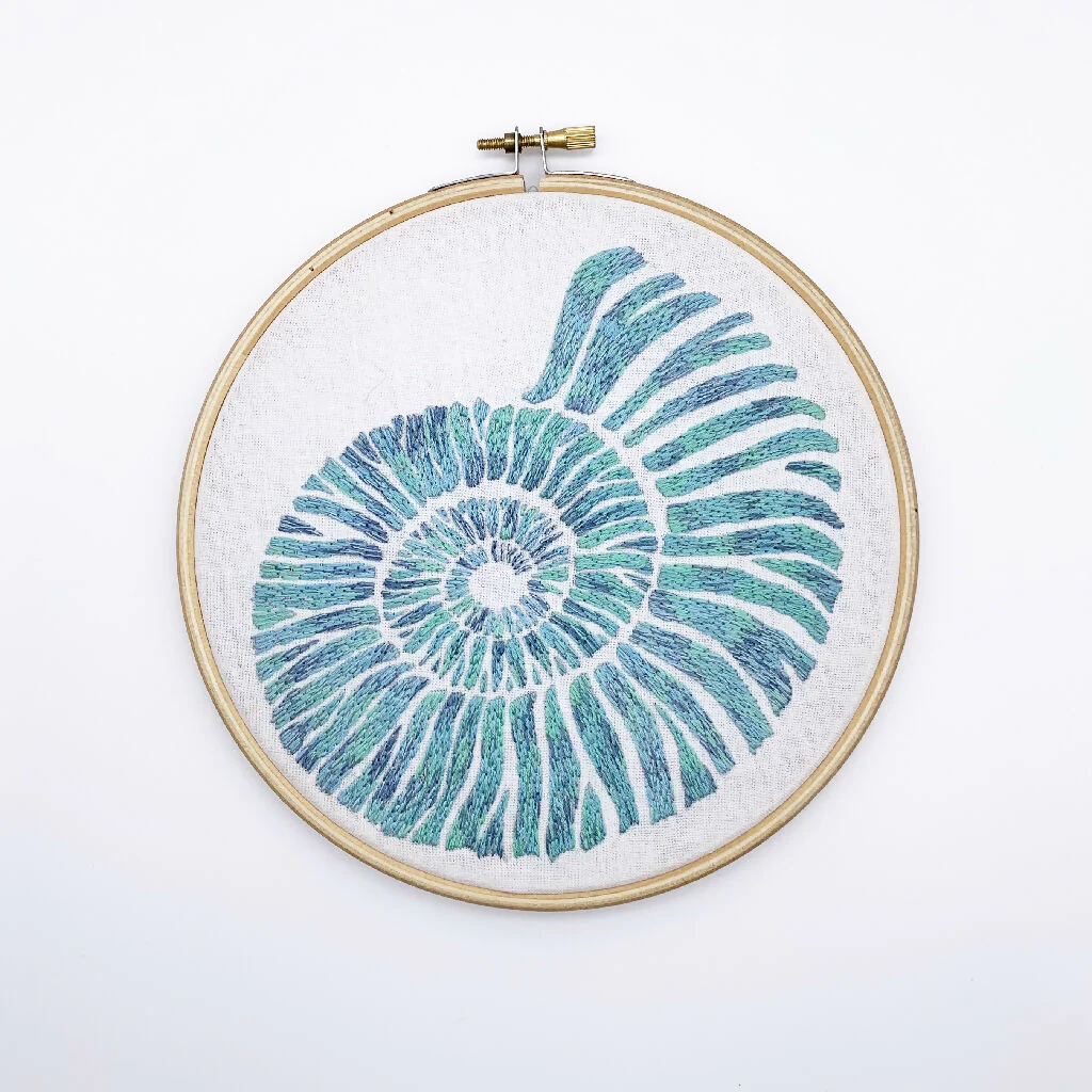 Ammonite Shell Embroidery Kit - Image 2