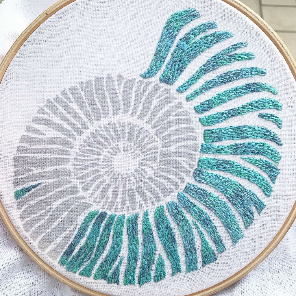 Ammonite Shell Embroidery Kit - Image 4