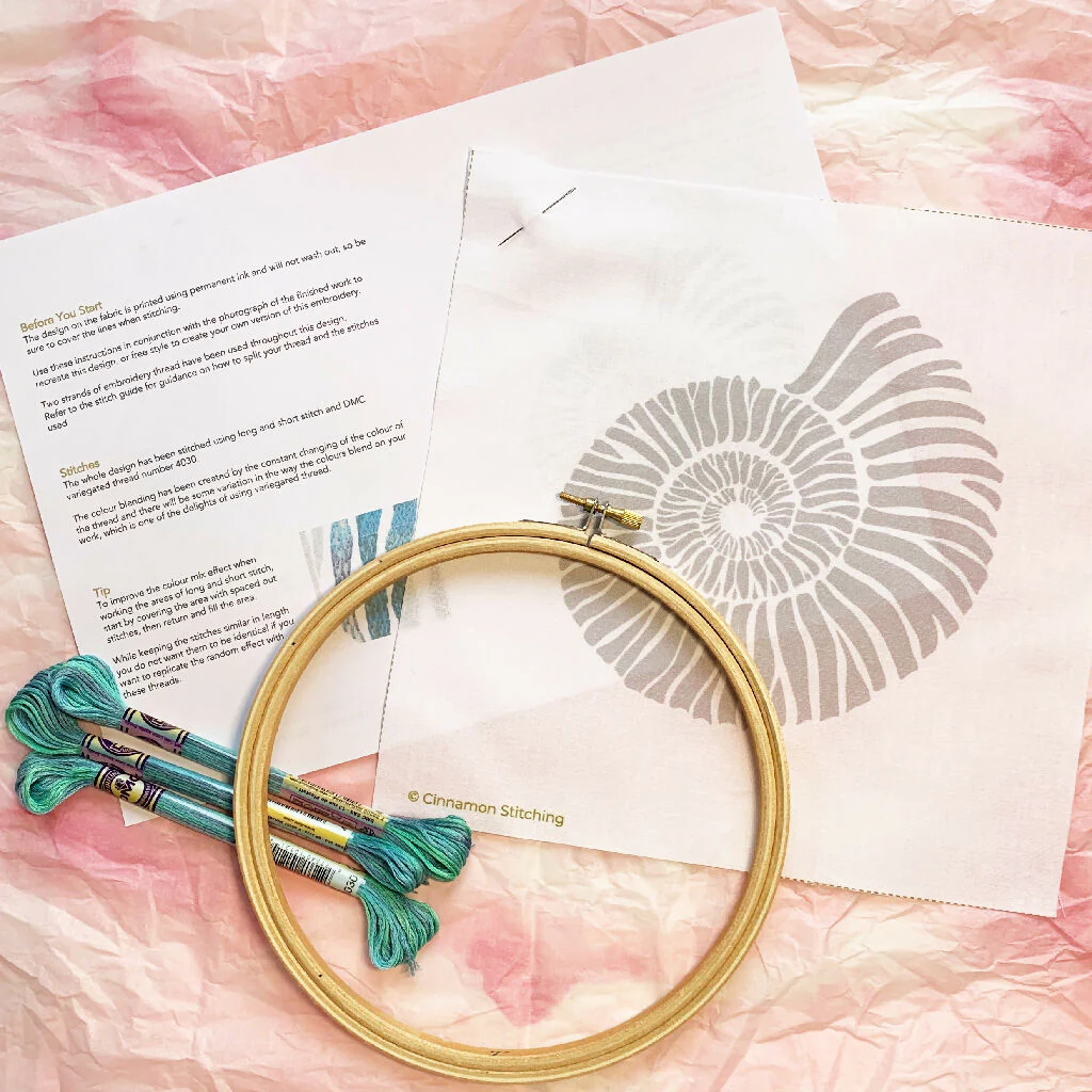 Ammonite Shell Embroidery Kit - Image 9