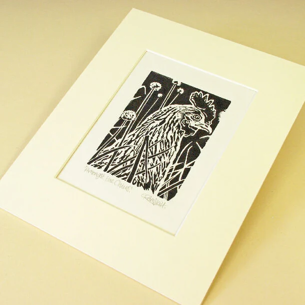 Amongst the Chives - Open Ended Edition - Original Linocut Print - Image 2