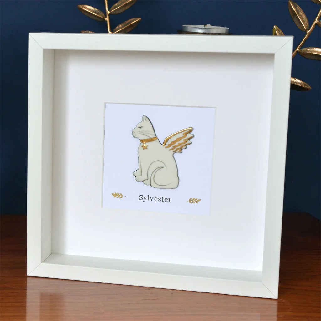 Angelic Cat Pet Memory Box Frame - Image 3