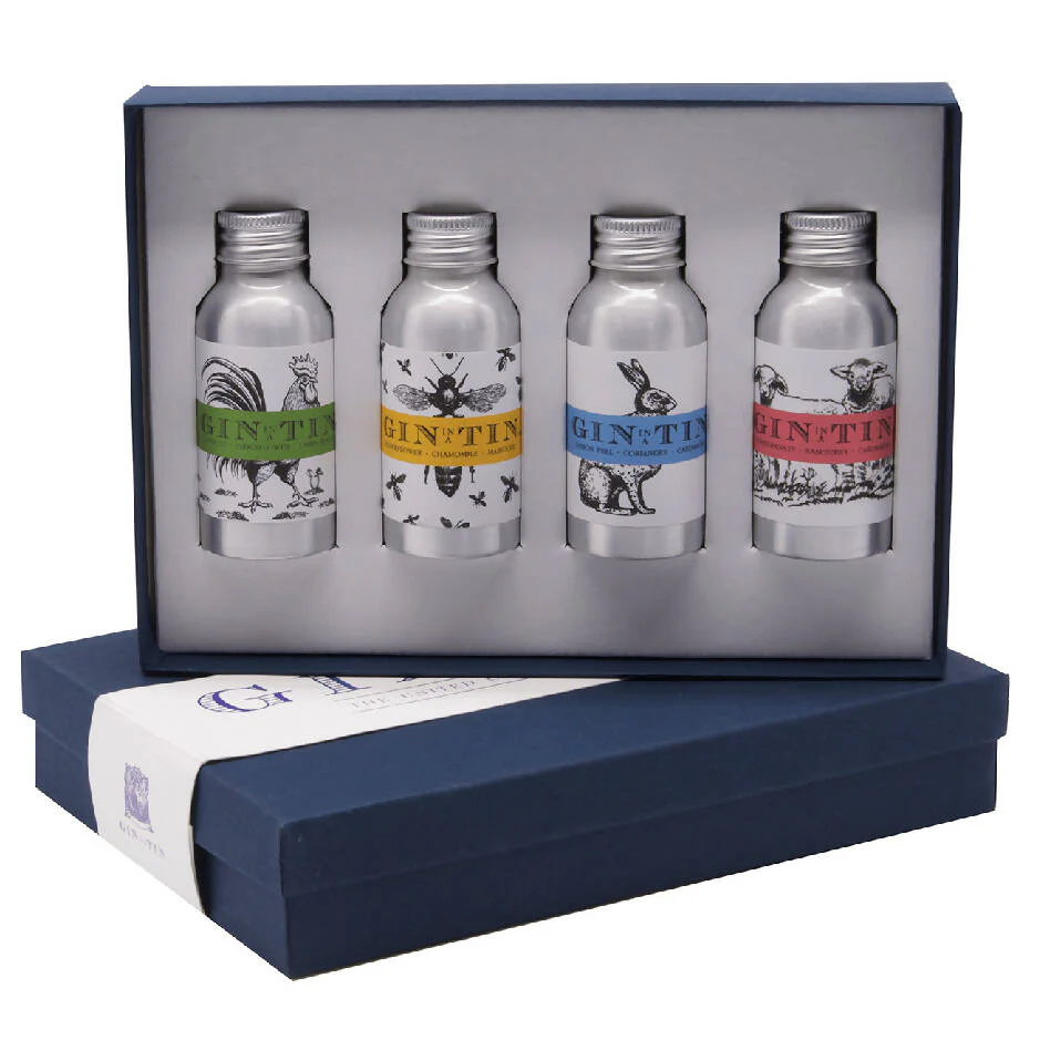 Animals Gin Gift Box Set | 35ml x 4 Tins - Image 3