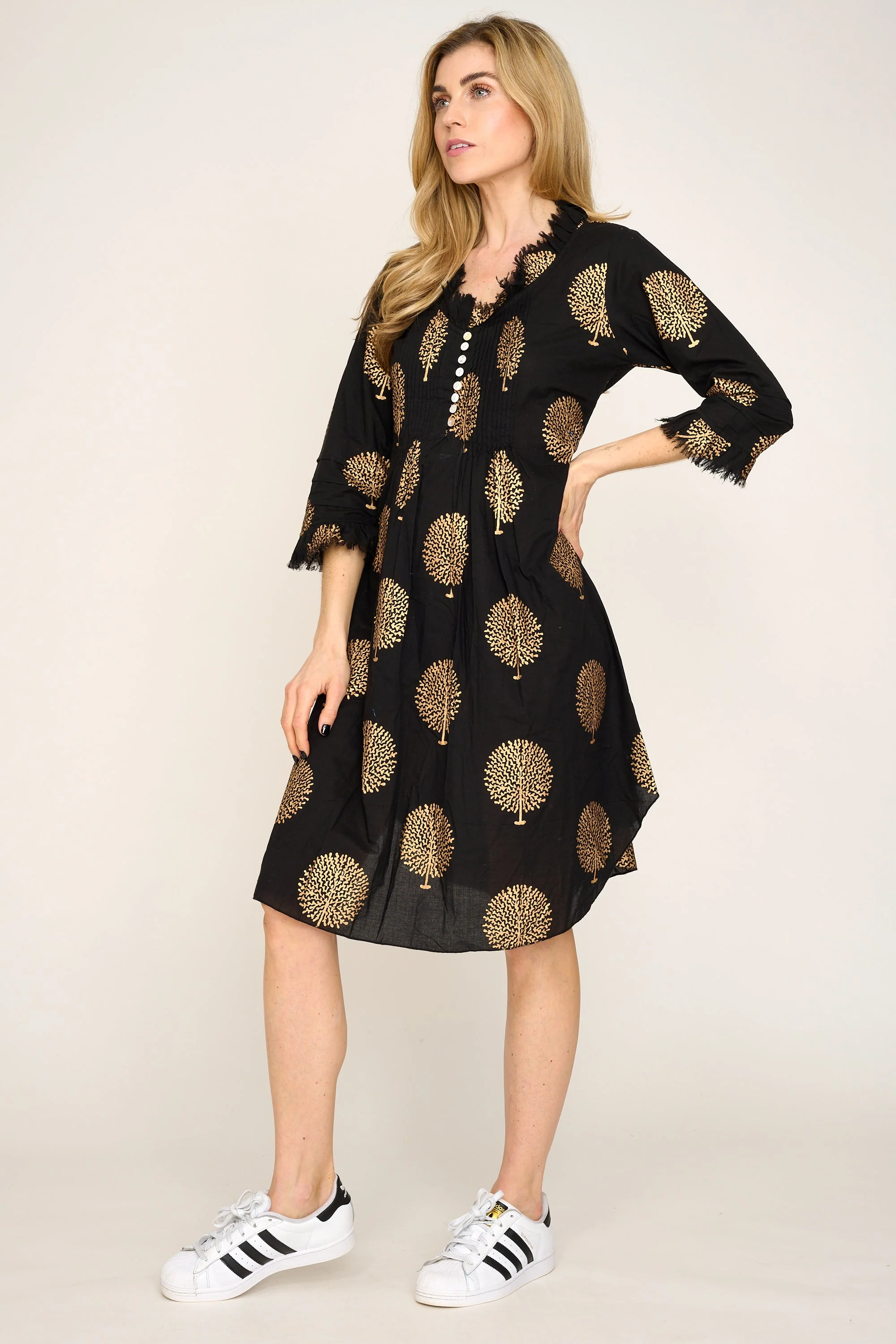 Annabel Cotton Tunic in Midnight - Image 4