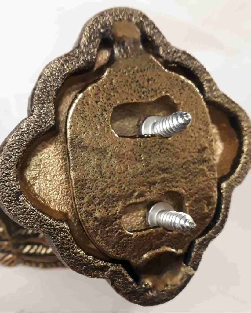 Antique Brass Curtain Tie Back - Peacock - Image 2