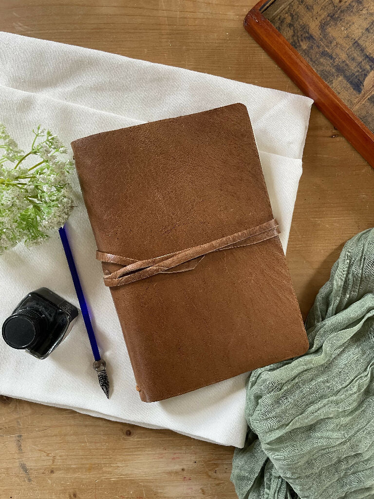 Antique Brown Leather Journal
