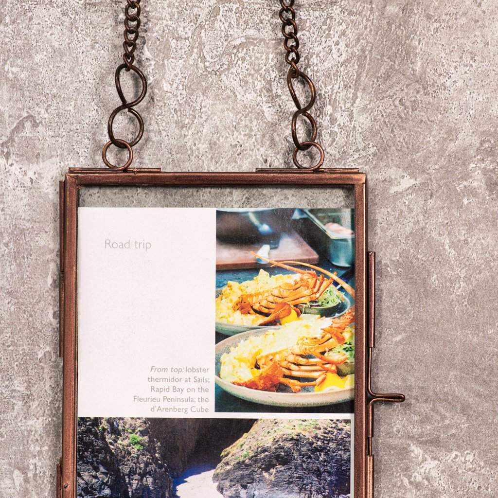 Antique Copper Hanging Photo Frame - Image 4