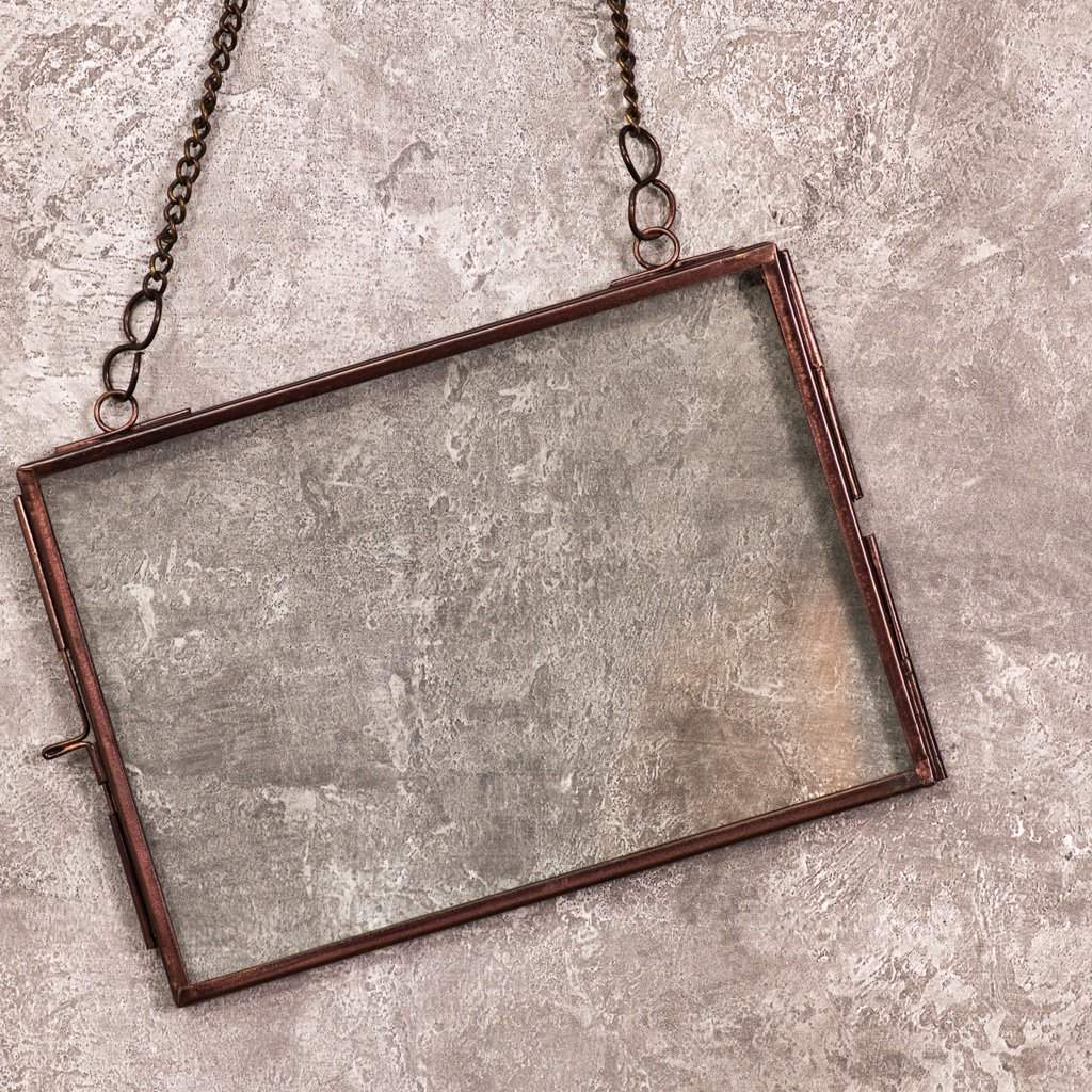 Antique Copper Hanging Photo Frame - Image 5