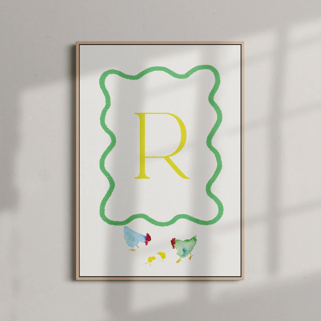 Baby Initials Personalised Giclée Fine Art Print - Image 6
