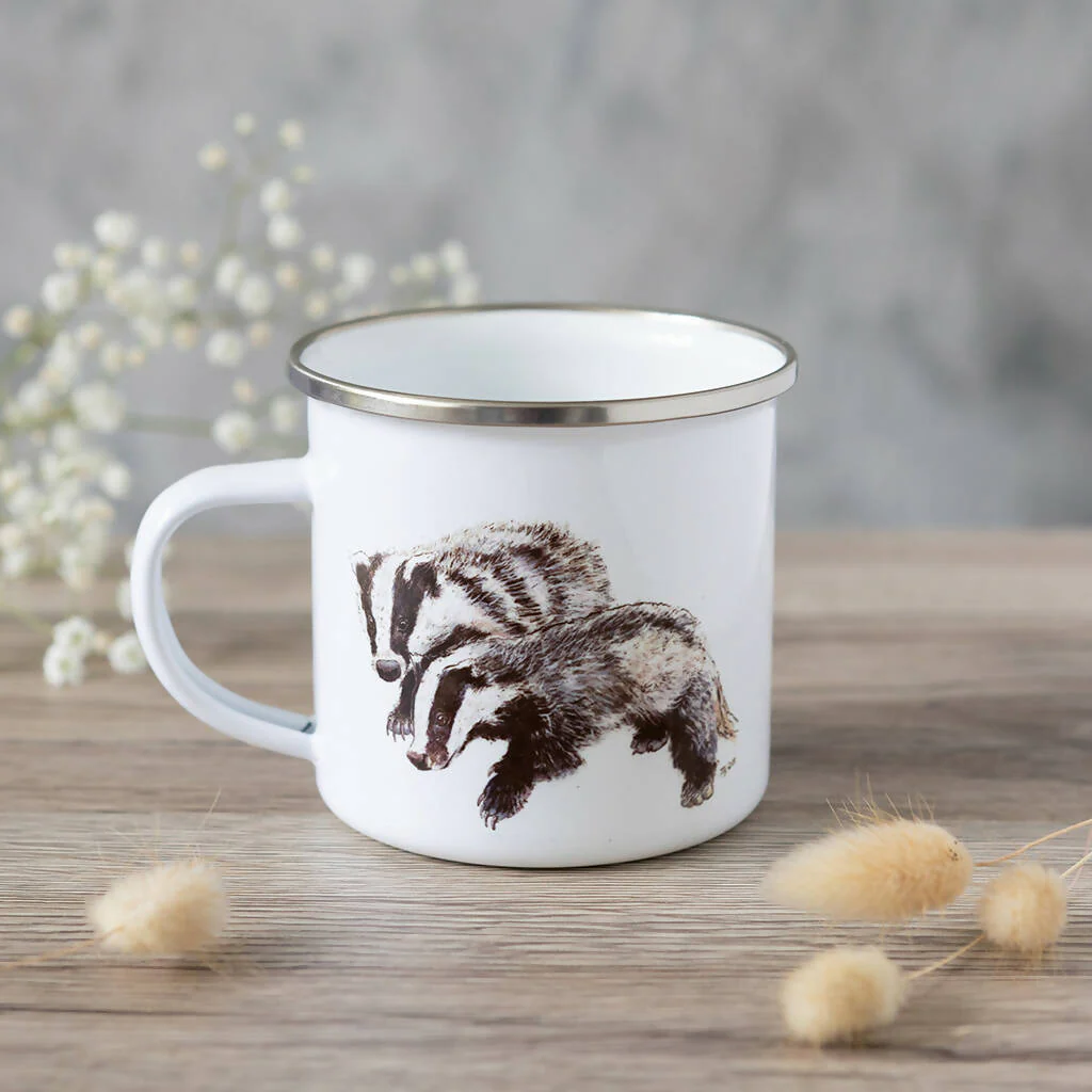 Badger Enamel Mug in White - Image 2