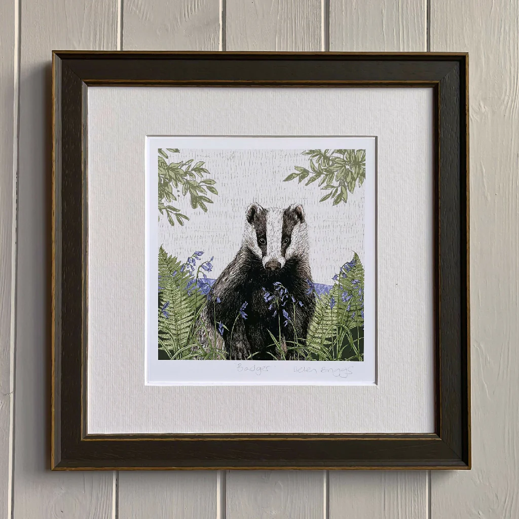 Badger -Signed and mounted Giclée Art Print - Image 2