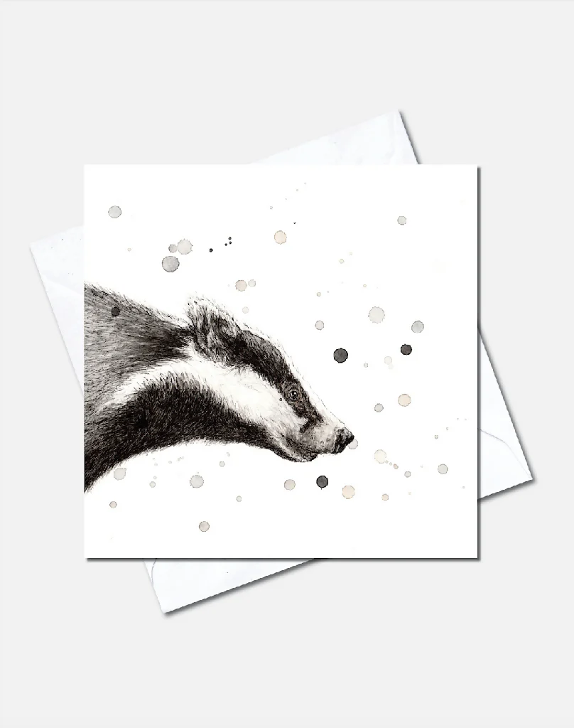 Badger| Greetings Card - Image 2
