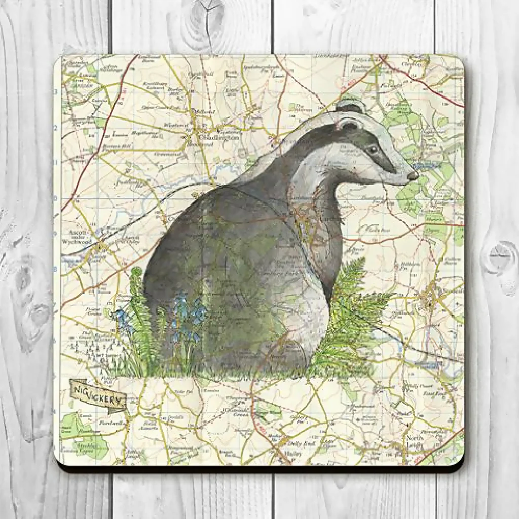 Badger Wooden Coaster - Image 2