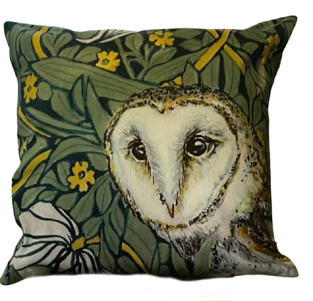 Barn Owl Double Sided Cushion - Image 2
