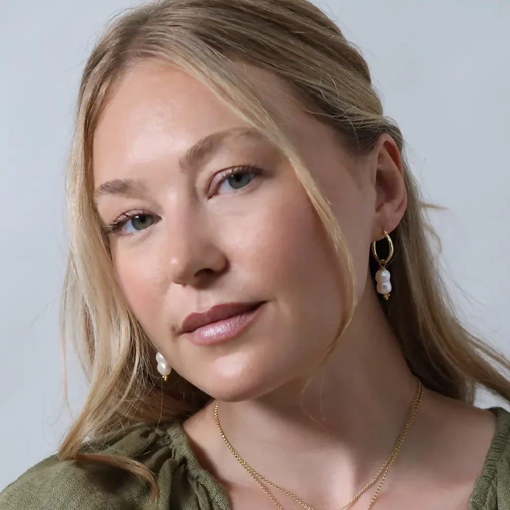 Baroque Pearl Hoop Earrings