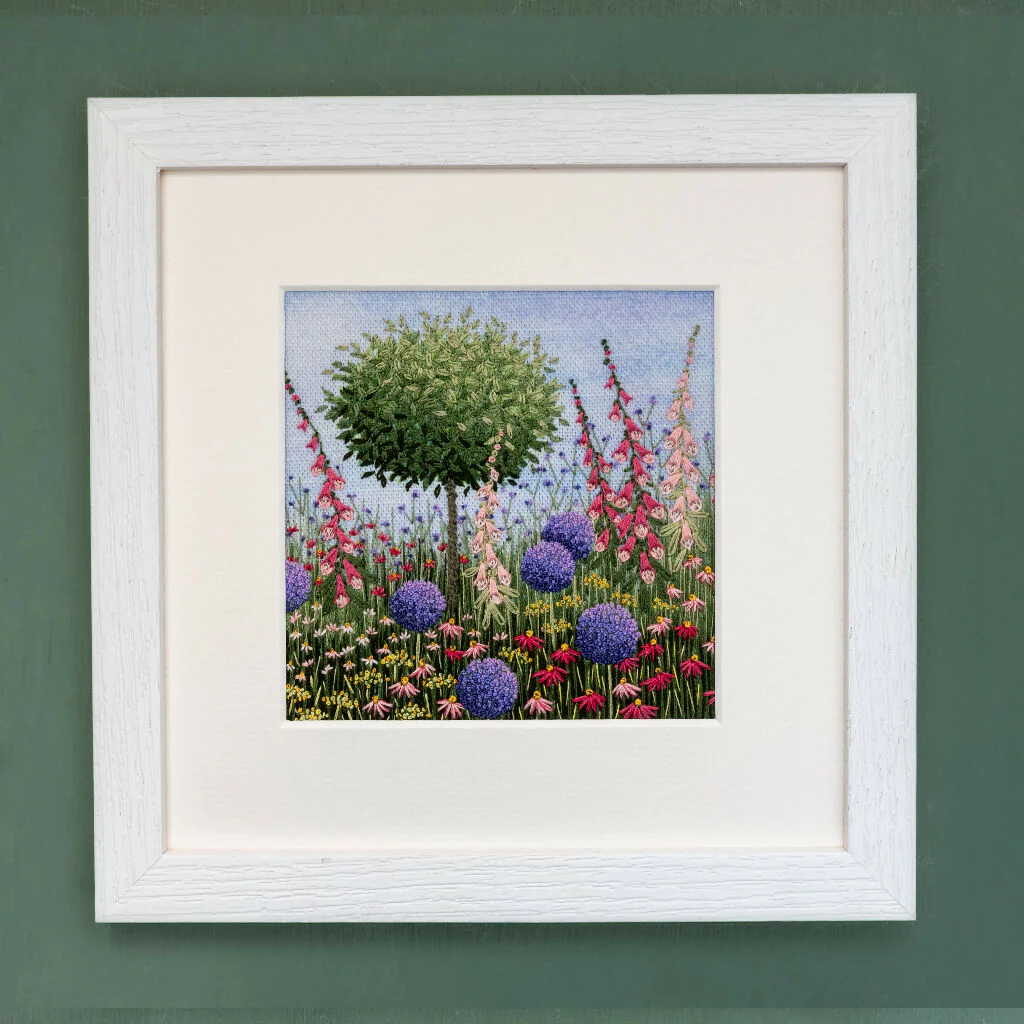 Bay, Allium and Foxgloves Hand Embroidery Kit - Image 2