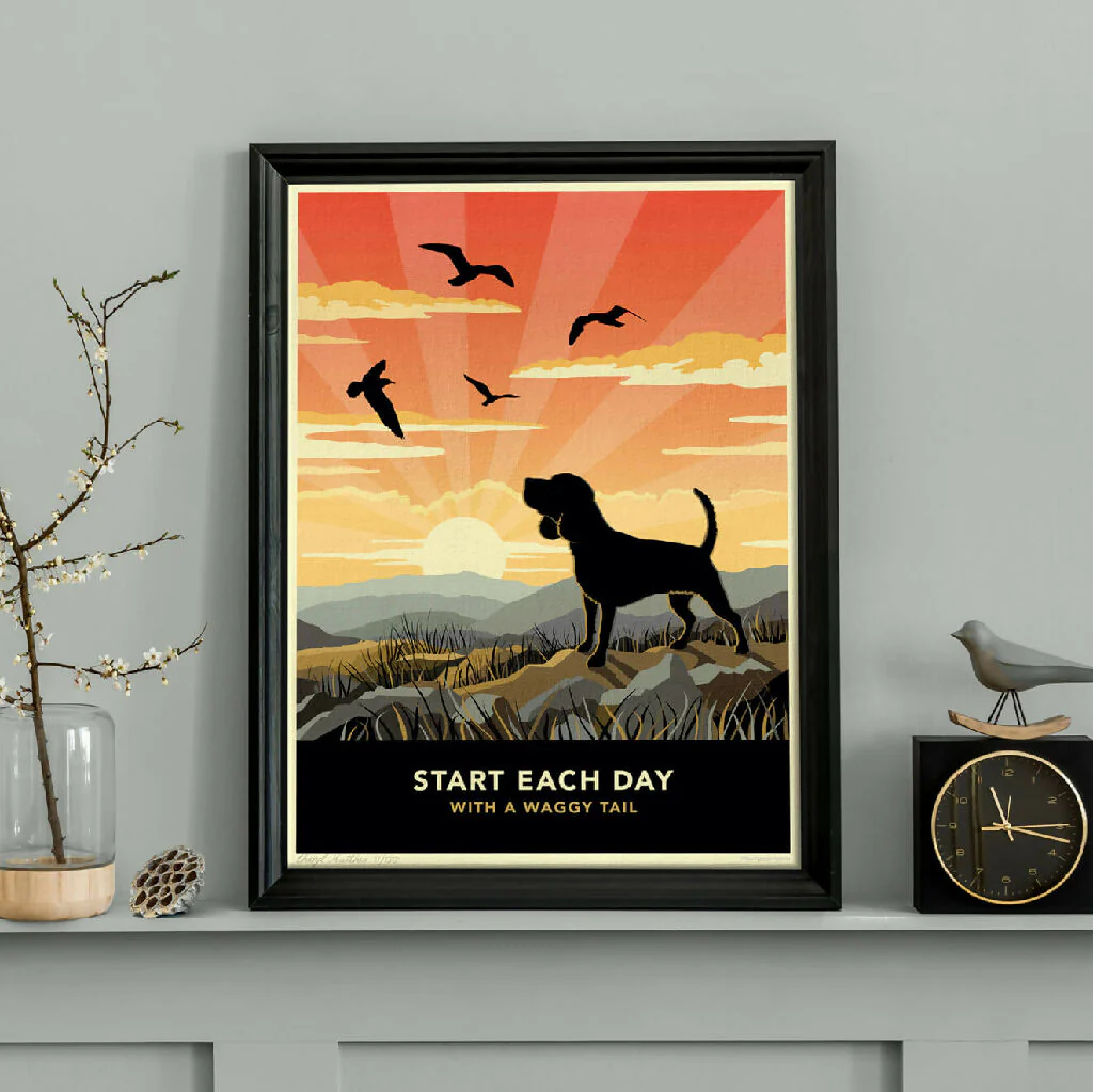 BEAGLE ‘WAGGY TAILS’ LIMITED EDITION ART PRINT - Image 2
