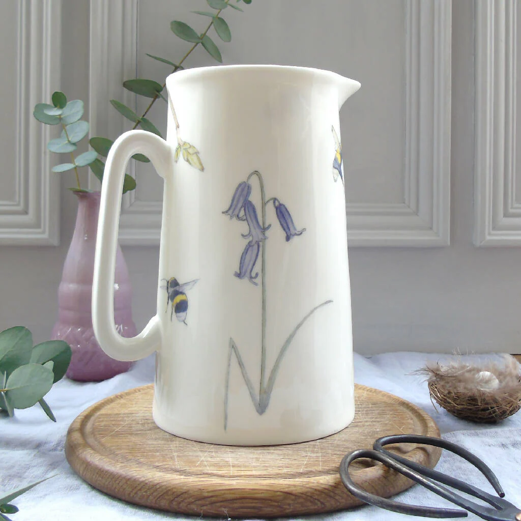 Bee and Spring Flowers Bone China Two Pint Jug - Image 4
