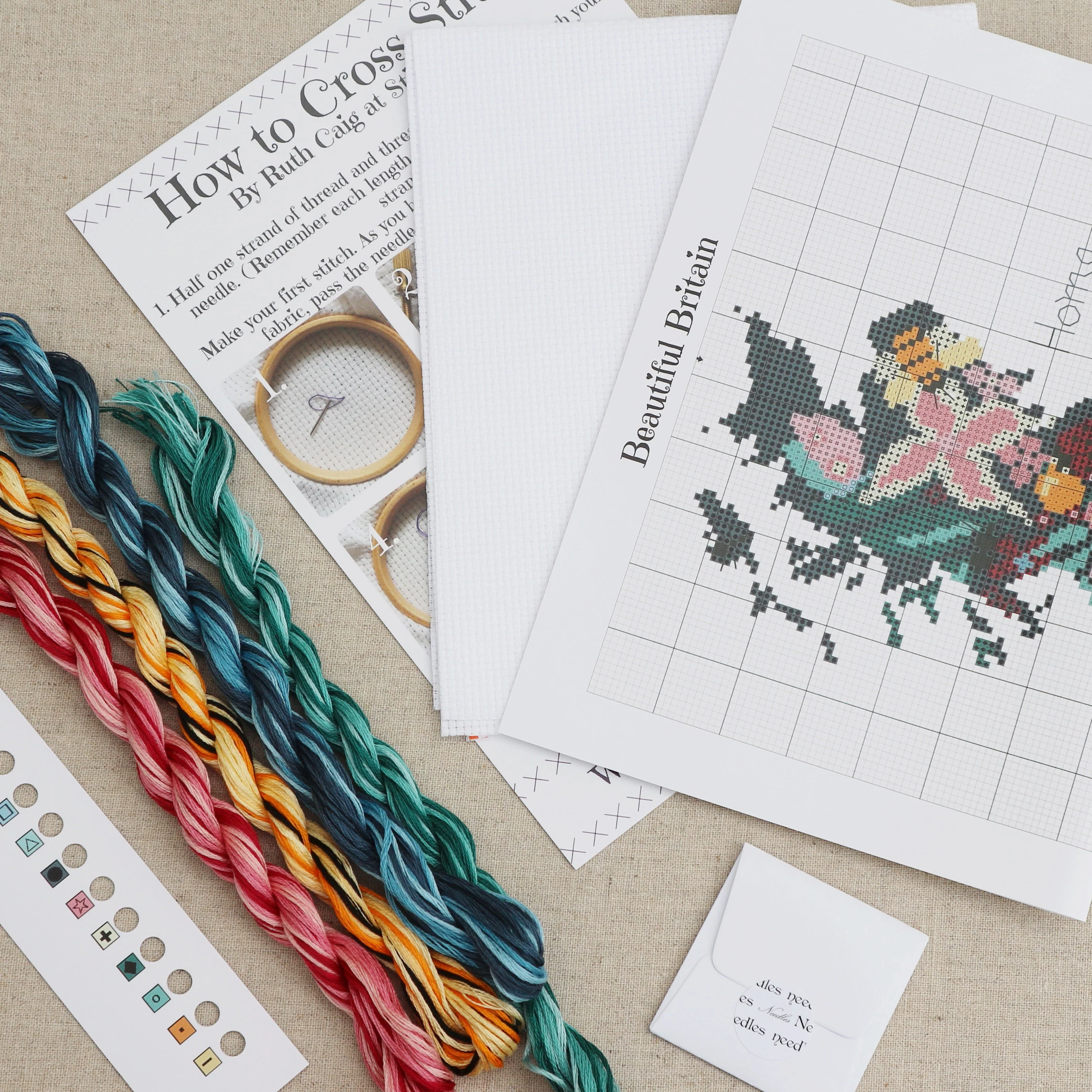 Beautiful Britain, Home Sweet Home Cross Stitch Kit - Image 3