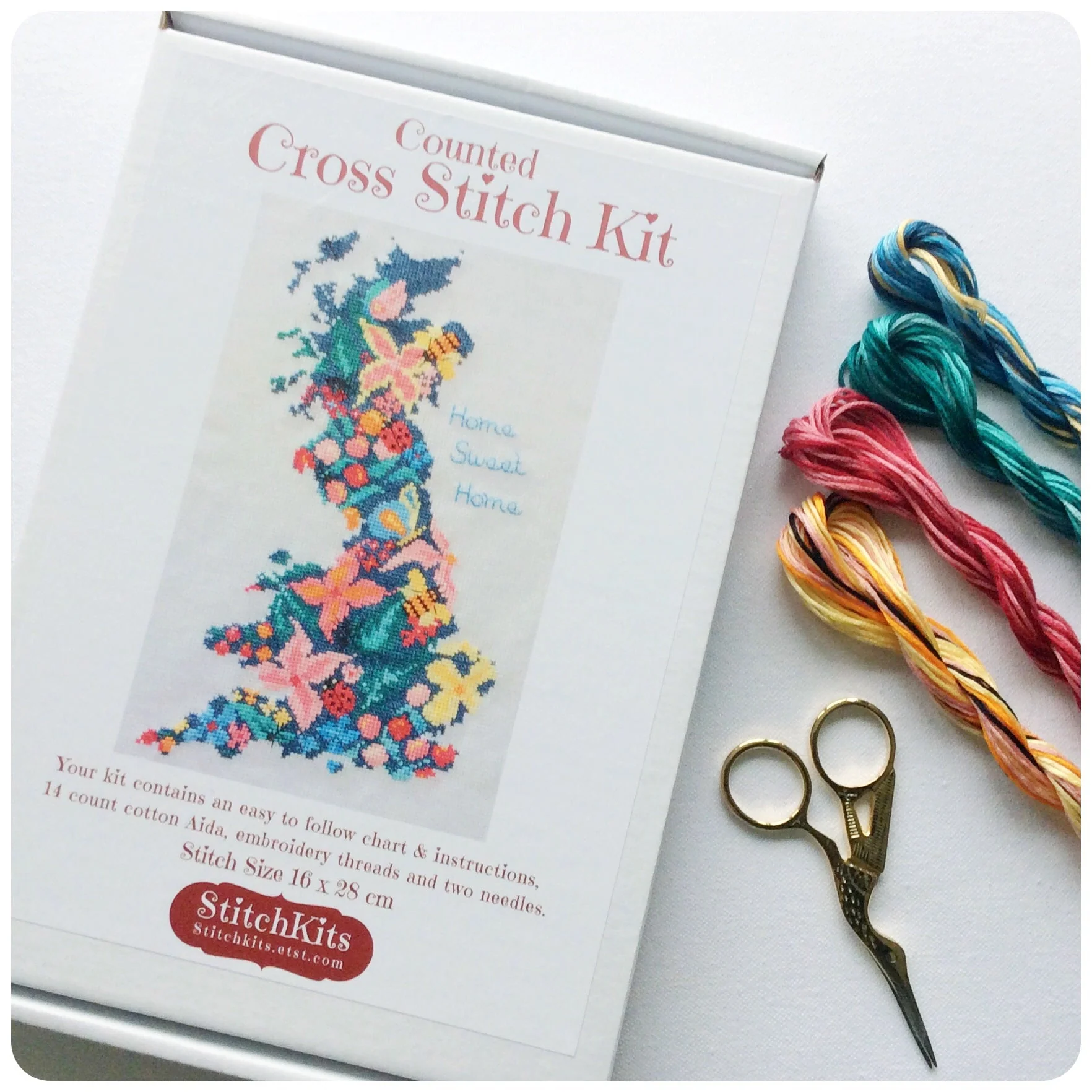 Beautiful Britain, Home Sweet Home Cross Stitch Kit - Image 4