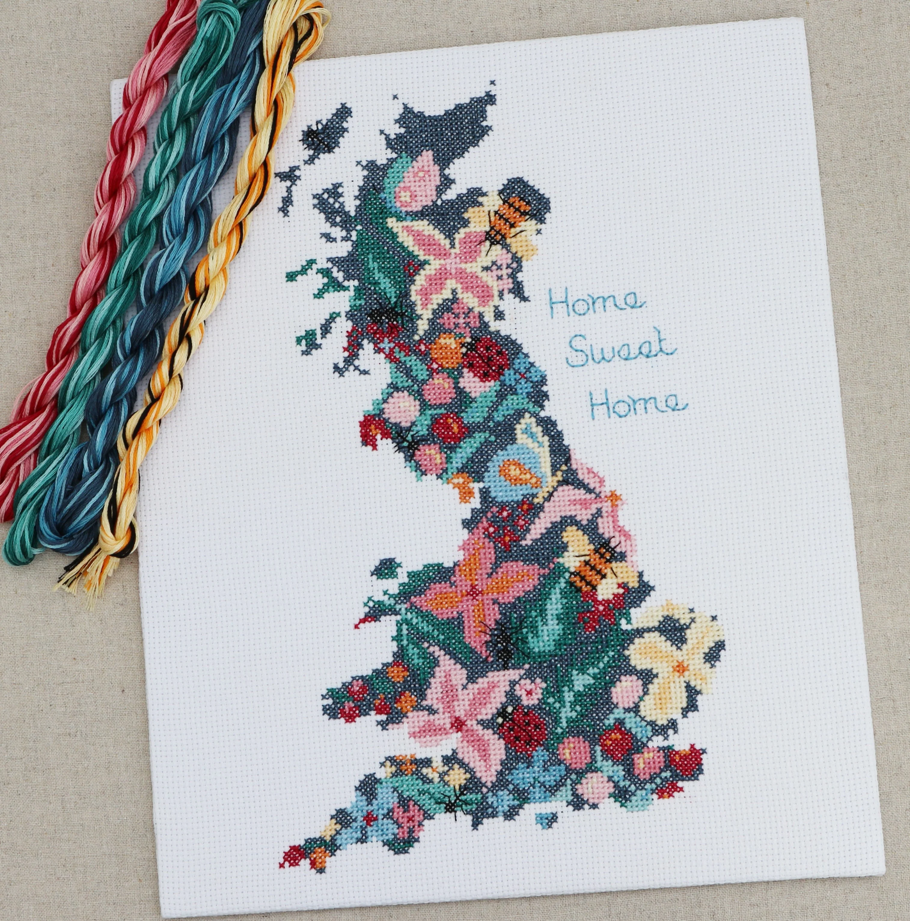Beautiful Britain, Home Sweet Home Cross Stitch Kit - Image 7