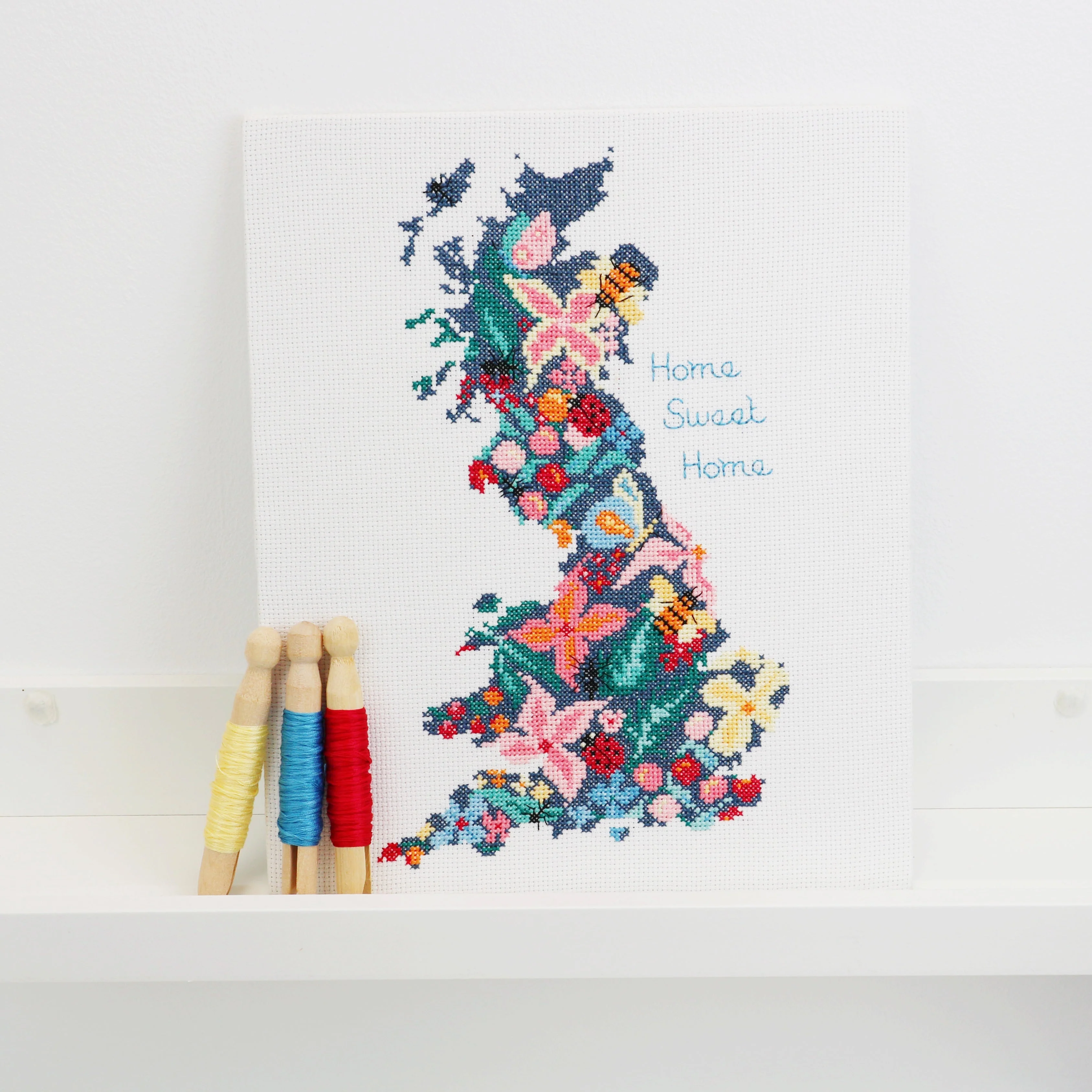 Beautiful Britain, Home Sweet Home Cross Stitch Kit - Image 9