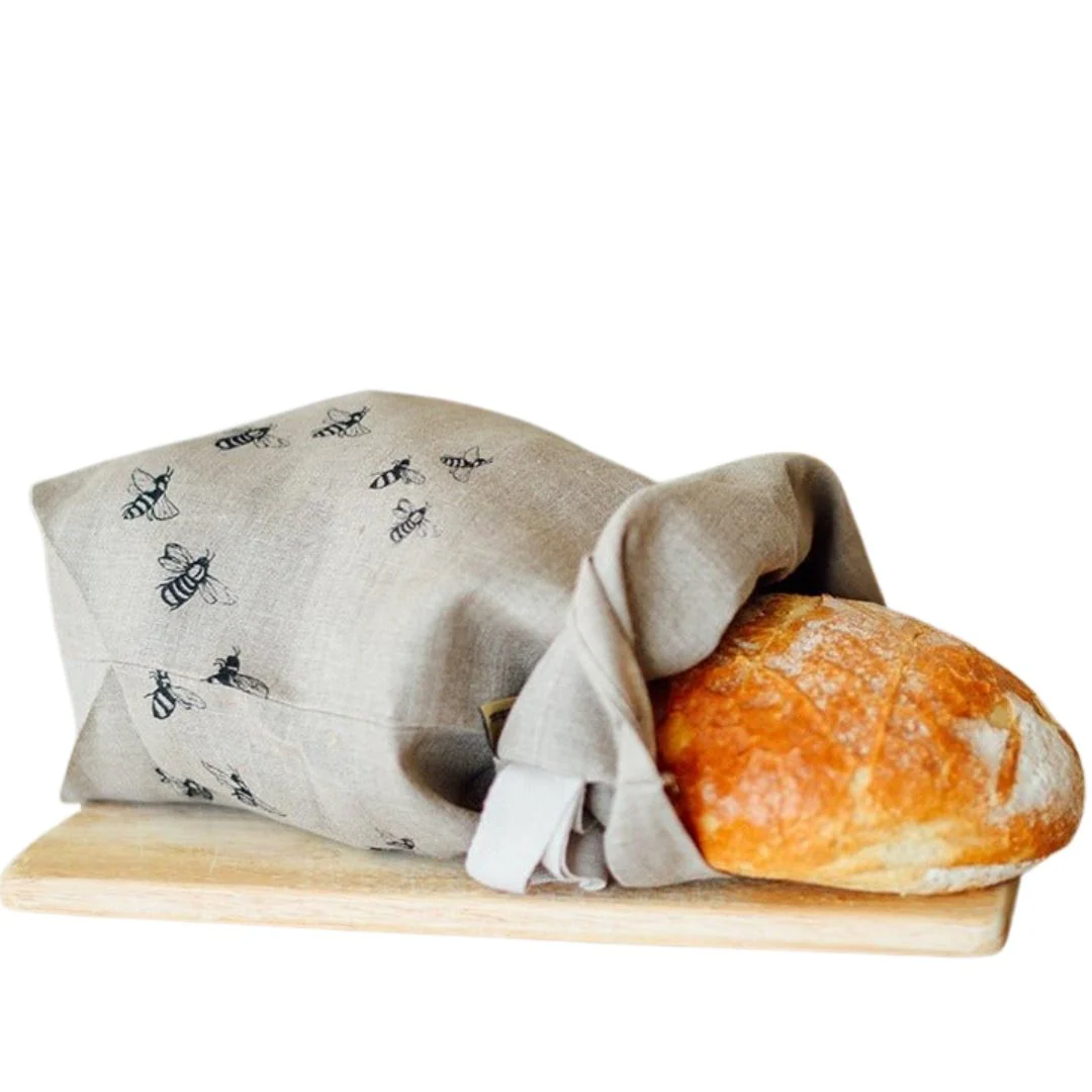 Bee Bread Bag Hand Printed In Pure Linen - Image 10