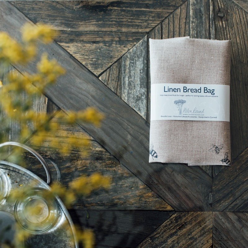 Bee Bread Bag Hand Printed In Pure Linen - Image 9