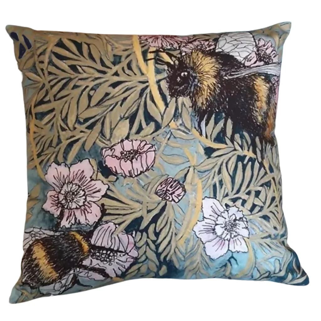 Bee Double Sided Cushion Cover - Image 2