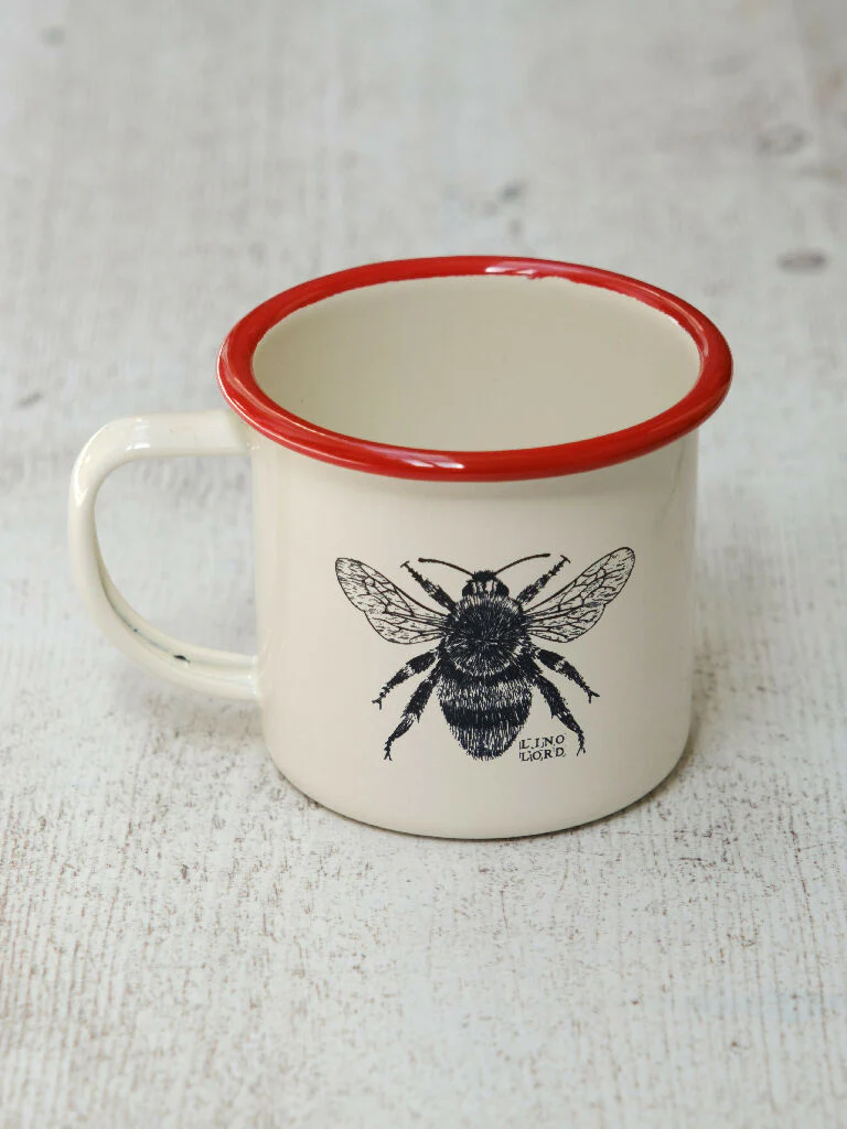 Bee Etched Enamel Mug - Image 5