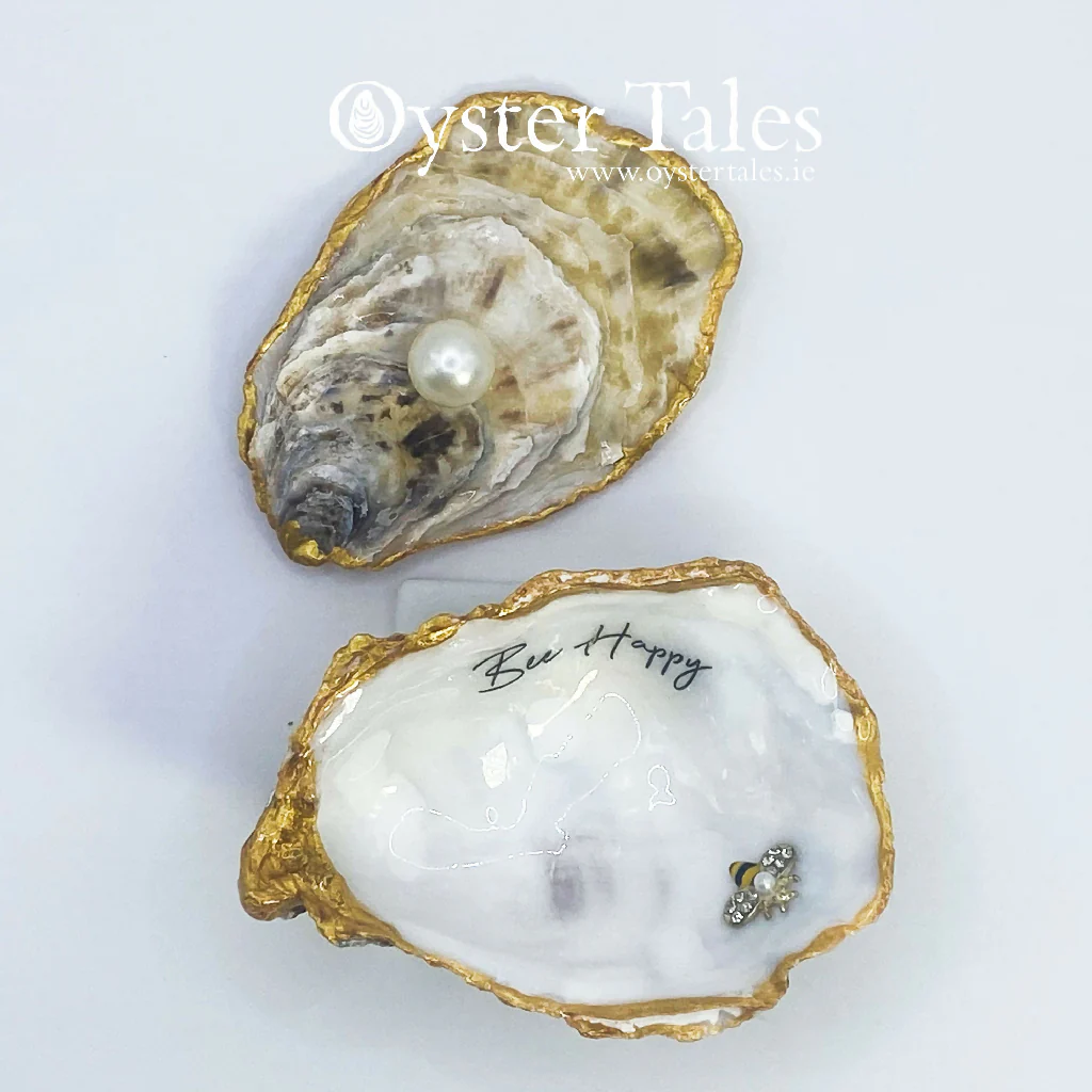 Bee Happy - Oyster Ring/Trinket Dish - Image 2