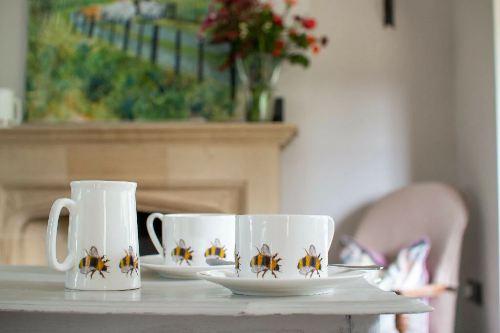Bee Mug & Saucer - Image 2
