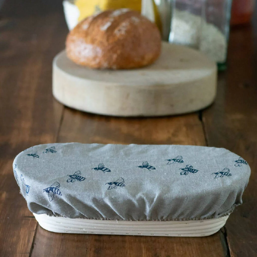 Bee Oval Linen Banneton/Bowl Cover - Image 4