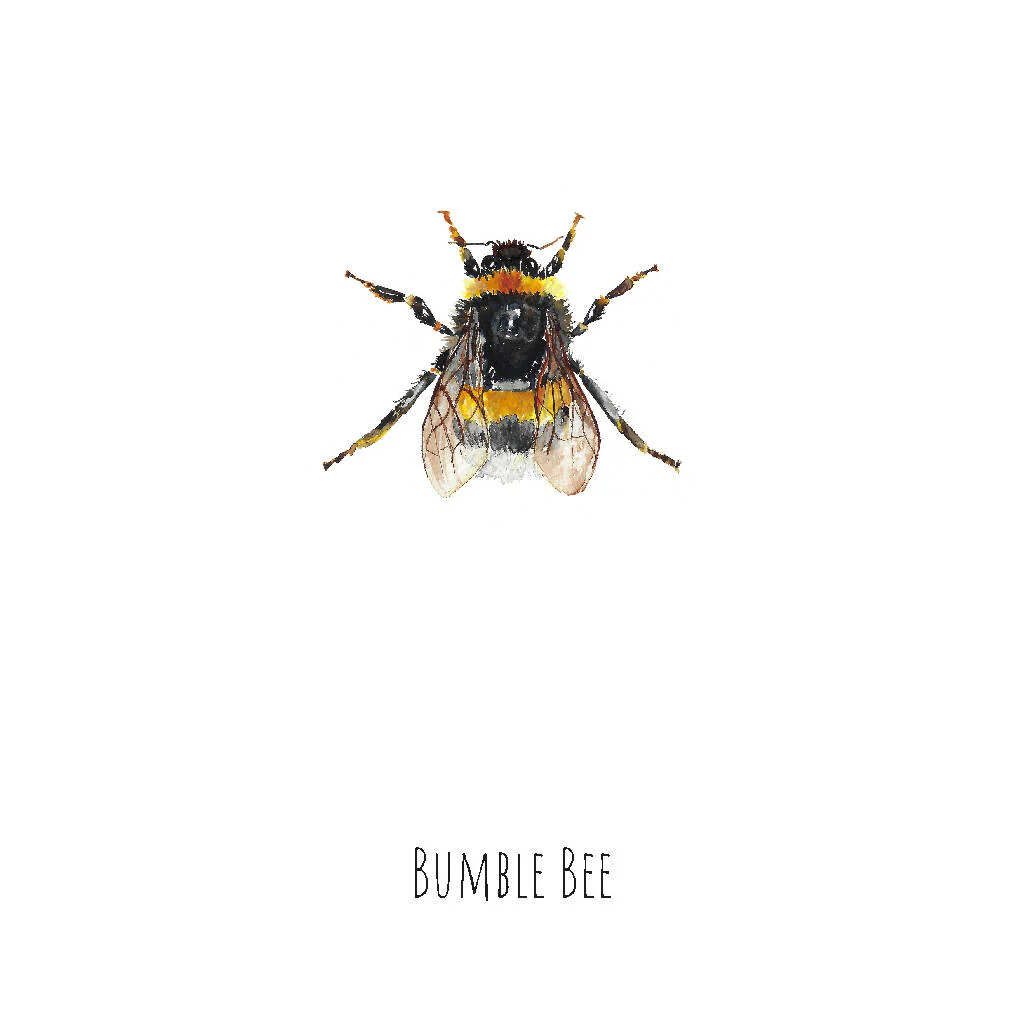 Bee Watercolour Art Print - Image 2