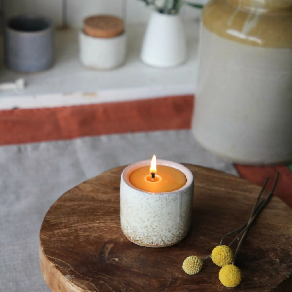 Beeswax Ceramic Candle Pot - Image 10