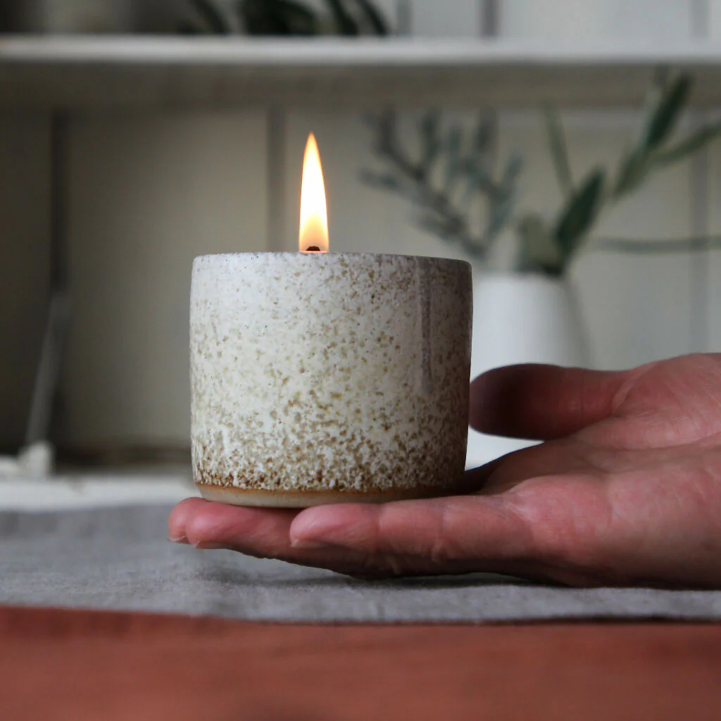 Beeswax Ceramic Candle Pot - Image 3